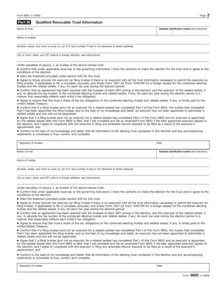 trust filing as estate under 645|Election to Treat Qualified Revocable Trust as an Estate and the .